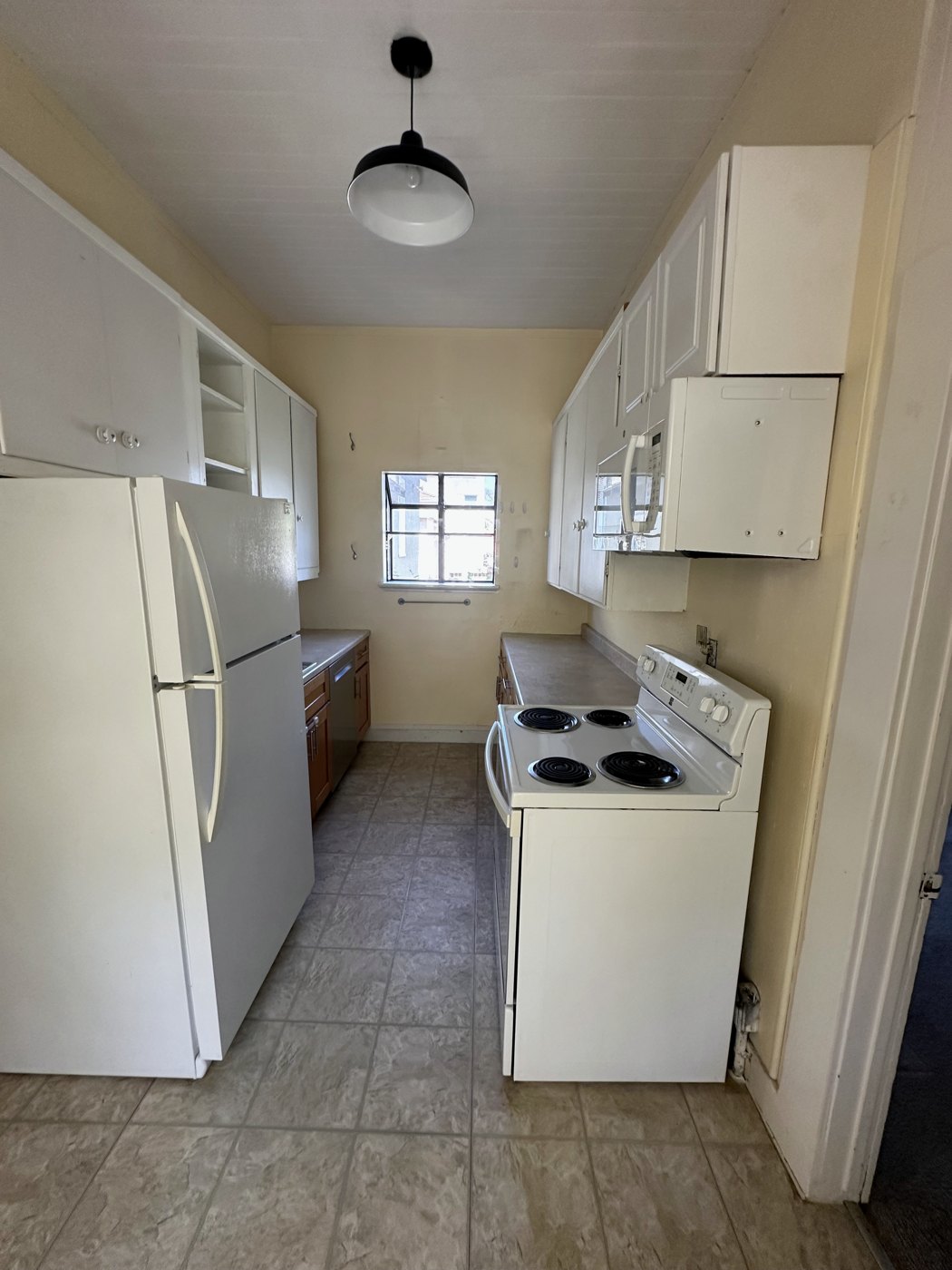 The original galley kitchen