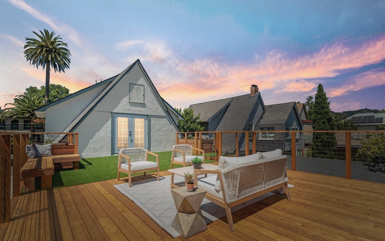 The new rooftop deck