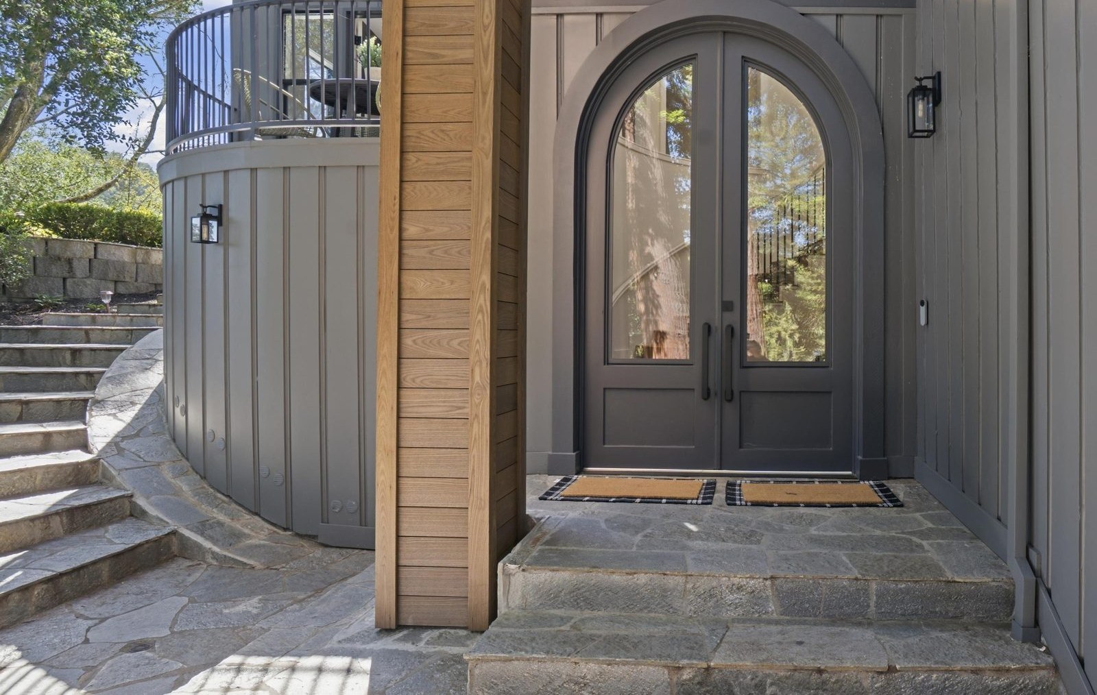The front entry after