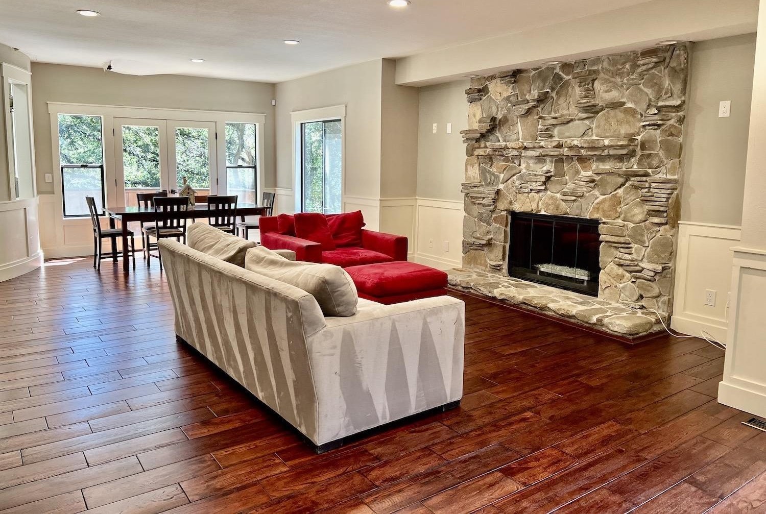 The family room before