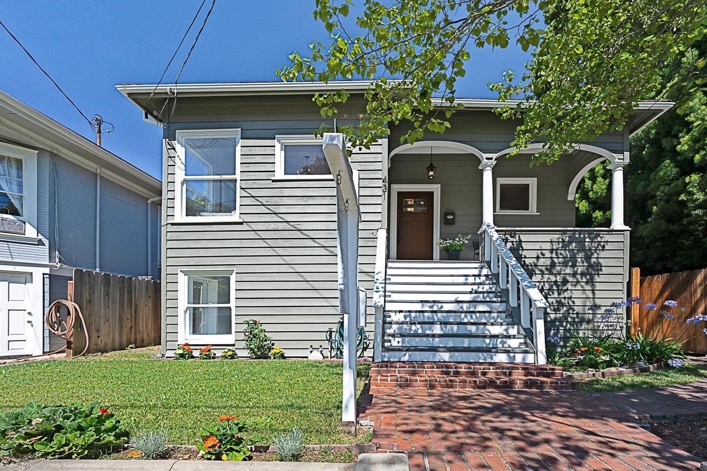 The front of the house before